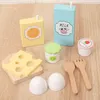 Clay Dough Modeling Wooden Pretend Play Food Kitchen Toys Classic Cutting Cooking Set Kids HousePlay Educational Imitation Game for Girls Boys 230630