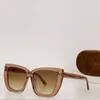 Tom Ford Sunglasses TF 0920 TEAL Moda Trendi Retro Yüksek Gözlükleri Güzellik Kadınları Çok Yönlü 92TC