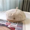 New autumn and winter small fragrance wind guizhu Geberet retro fashion versatile hat