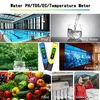 Readout 3-In-1 TDS EC Temperature Meter Suitable For Home Swimming Pool Hydroponics