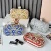 Evening Bags Mini Silver Bag Women's Tendance 2022 Luxury Handbag Crystal Wedding Clutch Bags for Bride Diamond Mobile Phones Shoulder Purse J230630
