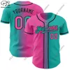 Men's Casual Shirts PLSTAR COSMOS Baseball Shirt Custom 3D Printing Gradient Summer Pink Mixed Color Yellow Black Blue Purple Green Unisex