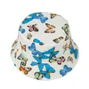 Chapeaux Sports de plein air plage chapeau imprimé bassin mode parasol enfants pêcheur bord de mer crème solaire bébé casquette décontractée fille D19 #