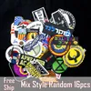 Cool Mix Style Random 16pcs all kinds of Iron On Patches Embroidery Patches For Clothing Jacket Bag Appliques High Quality Sh212z