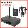 Dishes Anleon S2r Uhf Stereo Wireless Inear Monitor System 670680mhz Ear Monitoring Professional Digital Sound Stage