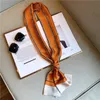 Tie Clip s Slim Long Strip Small Silk Thin Section Wild Square Scarf Fashion 230629