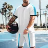 2023 sommer Sport T-shirt männer Rundhals Casual Kurzarm Shorts Zwei Stück Set herren trainingsanzüge trainingsanzug männer