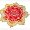 Arazzi Fiore di loto Tovaglia Tappetino da yoga India Mandala Tapestry Beach Throw Cover Up Round Pool Home Blanket