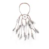 Molans Fasce di piume Accessori Fascia Hippy Girl Boho Gypsy Fascia per capelli Copricapo Gioielli di piume Copricapo festivo nativo