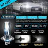 Phares H7 LED Phare Ampoule 12V 24V Auto Brouillard Lampe 30000LM Voiture Haut Bas Faisceau 6000K IP67 Étanche Super Lumineux Pour Véhicule Accessoires