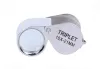 How Mini 30x21mm Loupes Jewelry Diamond Magnifiers Magnifying Glass Ingenious portable Loupe Magnifier Silver color with retail bo6105517