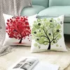 Coussin/décoratif arbre coloré impression décorative arbre coloré motif arbre couverture R230630