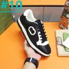 10 Modello New MAC80 Sneakers Uomo Donna Scarpe da corsa Interlocking G Ricamo Scarpe da ginnastica ispirate al retro in pelle bianca e nera MAC80 Scarpe piatte EU36-46