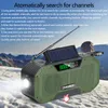 Radio Abree Notfall-Am/FM-Radio, solarbetriebenes Handkurbel-Handy-Ladegerät, Mehrzweck-LED-Taschenlampe für Outdoor-Camping