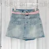 Vrouwen Plus Size Broek designer Mode Vrouwen Denim Rokken Shorts Met Riem Ontwerpers Zomer Ontwerp Brief Korte Broek Voor Vrouw UG3R