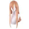 Party Supplies Anime Chainsaw Man Makima Power Cosplay Wig Long Heat Resistant Synthetic Hair Roll Play Wigs