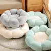 Cat Beds Round Petal Shape Bed Dog Nest Warm Plush Travel Mattress For Puppies And Kittens Deep Sleeping Puppy