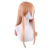 Party Supplies Anime Chainsaw Man Makima Power Cosplay Wig Long Heat Resistant Synthetic Hair Roll Play Wigs