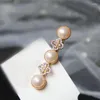 Hair Clips Rhinestone Pearl Clip White Pink Metal Korean Fashion Women Simple Elegant Glamour Wedding Gifts