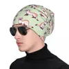 Bérets Black Footed Furet Cryptid Animal Pattern Bonnet Hat Fashion Outdoor Skullies Bonnets Chapeaux Hommes Femmes Chaud Double Usage Cap