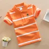 ポロスボーイズポロTシャツコットン幼児トップス品質の夏の子供ティーファッションシャツキッズ服3-14T 230629