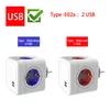 Rideaux SOPEND POWER BRIGH SOLLE SOBLET POWERCUBE USB PORT 5V 2.1A Smart Thief Sorties Terminal Plug Eu avec adaptateur mural Accueil