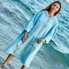 Maillot de bain pour femme en plein air adulte cape de plage allongée et pataugeoire natation séchage rapide surf à capuche coupe-vent serviette de bain peignoir