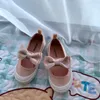 Children's Sports Single Shoes Bow Canvas Light Board Shoes for Boys and Girls
