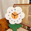 Настенные часы в форме цветов, подвесные креативные часы для украшения дома, хороший подарок на новоселье NIN668