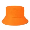 Resefiskare Leisure Bucket Cap Solid Color Fashion Mens Womens Flat Top Wide Summer Outdoor Sport Sun Hat WCW003
