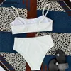 Maillots de bain pour femmes Bikini 2023 nouveau maillot de bain taille haute maillots de bain femmes Bikini ensemble Push Up maillot de bain pour femme Biquinis blanc vêtements de plage