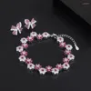 Link Bracelets Personalized Women's Bracelet Fashion All-Match Bow Stud Earrings/Bracelets Suit