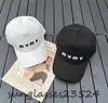 야구 모자 여성 편지 모자 여성 남성 야외 여름 바이저 가을 캐주얼 태양 모자 흑백 클래식 색상 검은 모자