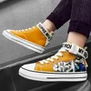 Kleidschuhe Marke Kinder High Top Canvas Trendy Kinder Rutschfeste Skateboarding Jungen Mädchen Outdoor Bequeme Sport Tennis 230630