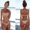 Kvinnors badkläder Kvinnors baddräkt Push Up Brasilian Bikini Set Vintage Badkläder Transparent Minibikini Bathing Suits Micro Bichini