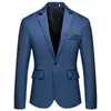 Abiti da uomo Blazer Fashion Bussiness Blazer Giacca da sposa casual tinta unita Abito slim fit 230630