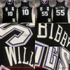 Mitchell and Ness 2001-02 Баскетбол Джейсон 55 Уильямс Джерси Ретро Черный Майк Бибби Трикотажные изделия Рубашки для мужчин