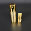 15ml 30ml 50ml 80ml 100ml Airless garrafa de bomba de plástico hot stamp ouro recipiente de óleo essencial sub-frasco Moda