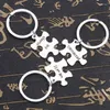 Porte-clés grand cercle pendentif porte-clés porte-clés hommes et femmes BFF sac à dos Puzzle géométrique bijoux ami fret gratuit