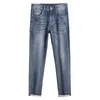 Jeans da uomo firmati 2023 Primavera / Estate Nuovo ricamo Pantaloni lunghi elastici a manica dritta di alta qualità Big Cow AJ OQ4V