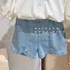 衣類セット韓国人ティーンエイジャーの赤ちゃんの子供の女の子刺繍Tシャツ2023夏の半袖トップデニムショーツ2PCS衣装女の子服230630