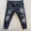 DSQ PHANTOM TURTLE Jeans Mannen Jeans Heren Luxe DesignerJeans Skinny Ripped Cool Guy Causaal Gat Denim Modemerk Fit Jeans Mannen 250q