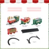 Electric/RC Track Christmas Train Set Railway Tracks Toys Creative Decor Christmas Tree Train Gift Toy For Kids Birthday Party Gift Christmas Gift 230629