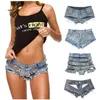 Frauen Shorts Bandage Sexy Stretch Jean Loch Hosen Jeans Niedrige Taille Bar Nachtclub Frauen Denim Strand 22 Farben