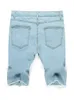 Men s Jeans Summer Ripped Shorts Men Hip Hop Denim Pants Stretch Light blue Fashion Design Slim Straight Male Short Hombre 230629