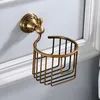 Toilet Paper Holders Wall Mounted Brass Toilet Paper Holder Antique Finishing Roll Toilet PaperRoll Holder Apply Kitchen Bath Restaurant 230629