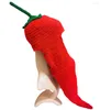 Berets BomHCS Novetly Chilli Headgear Handmade Knitted Funny Beanie Hat Halloween Party Prop Gift