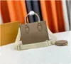 Women's tote Bag Classic Handbag with Clutch Designer Tote OnTheGo Crossbody Bag Women's Fashion Leather Shoulder Bag Multi-Pocket Accessories 46076 59856