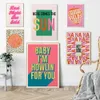 要約デイビッドの歌詞タイポグラフィの壁の画像Unframed Canvas Painting Indie Rock Band Music Wall Art Picturesコンサートポスターベッドルームの装飾