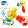 Jouets sonores de musique pour bébé HOLA Jouets pour bébé garçon Jouet musical léger pour marteau pour bébé de 12 à 18 mois jusqu'à Yeux interchangeables drôles Jouet pour marteau pour bébé 230629